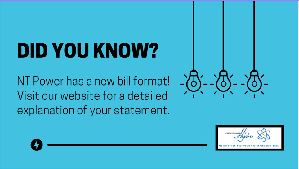 Questions about what is on your bill, please visit about My Bill on NT Power's website for more information.